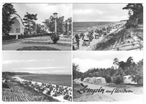 AK, Zempin auf Usedom, vier Abb., 1983