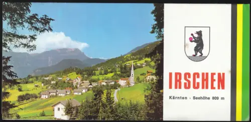 tour. Prospekt, Irschen Kärnten, um 1980