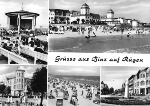 AK, Binz auf Rügen, fünf Abb., 1968