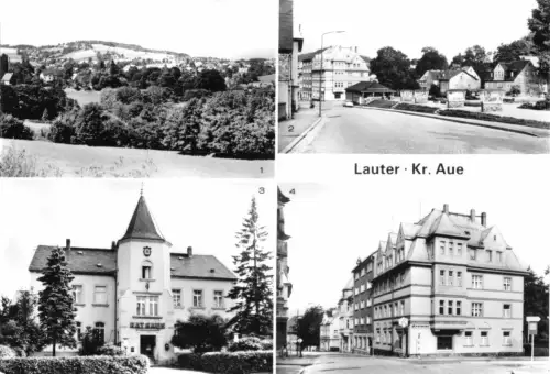AK, Lauter Kr. Aue, vier Abb., 1982