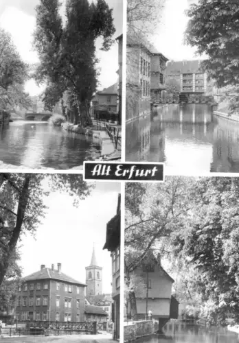 AK, Erfurt, Alt-Erfurt, vier Abb., 1976