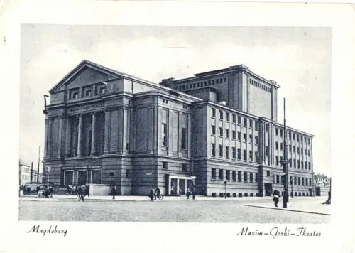 AK, Magdeburg, Maxim-Gorki-Theater, 1952