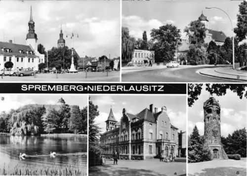 AK, Spremberg Niederlausitz, fünf Abb., 1972