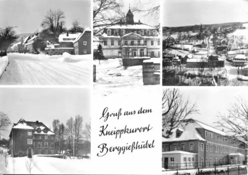 AK, Kurort Berggießhübel, fünf Wintermotive, 1981
