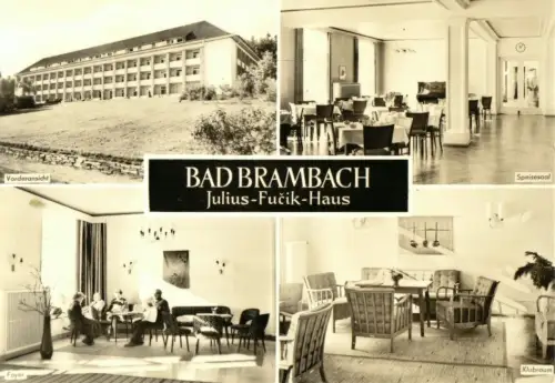 AK, Bad Brambach, Julius-Fucik-Haus, vier Abb., 1971