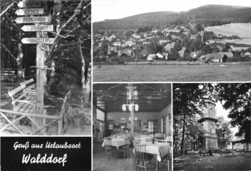 AK, Walddorf Kr. Löbau, vier Abb., 1988