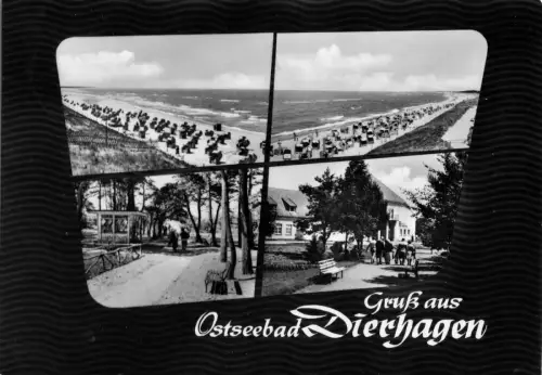 AK, Ostseebad Dierhagen, vier Abb., gestaltet, 1964