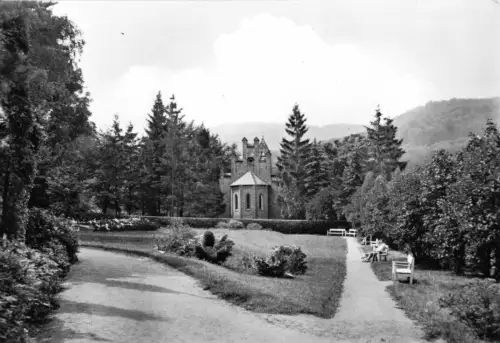 AK, Stecklenberg Harz, Partie im Kurgarten, 1966