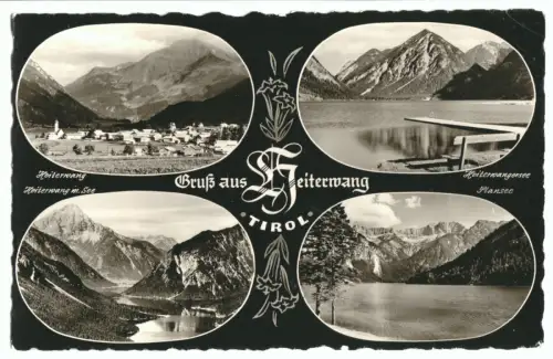 AK, Heiterwang, Tirol, vier Abb., gestaltet, 1962
