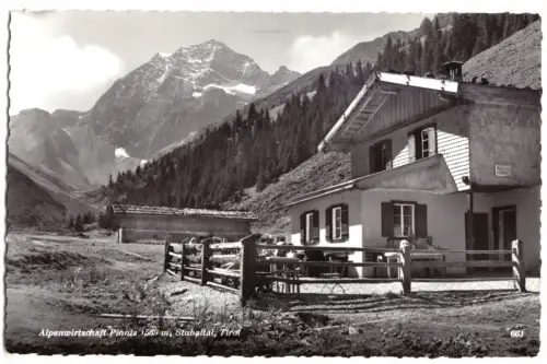 AK, Stubaital, Tirol, Alpenwirtschaft Pinnis, 1960