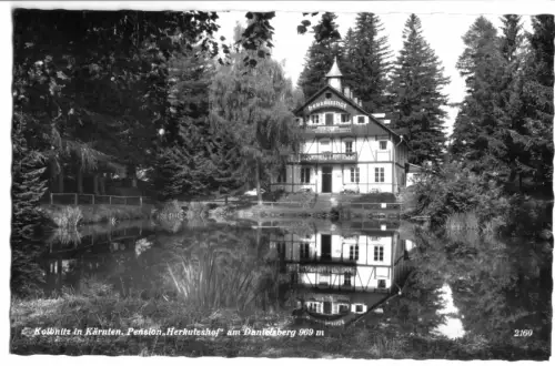 AK, Kolbnitz in Kärnten, Pension "Herkuleshof" am Danielsberg, um 1960