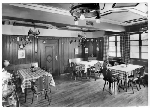 AK, Bermersbach b. Baden-Baden, Höhenhotel Rote Lache, Schwarzwaldstube, um 1970