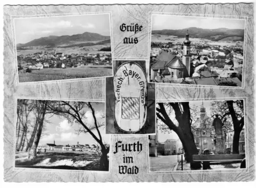 AK, Furth im Wald, fünf Abb., gestaltet, 1967