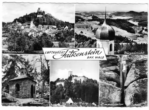 AK, Falkenstein Bayer. Wald, fünf Abb., um 1968