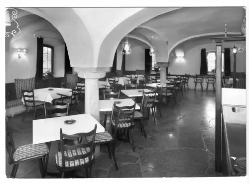 AK, Bad Füssing, Speise-Restaurant "Im Gewölbe", Gastraum, 1970