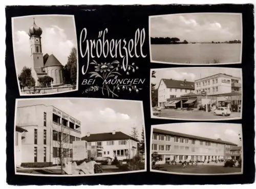 AK, Gröbenzell bei München, fünf Abb., gestaltet, 1975