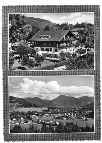 AK, Bad Wiessee Tegernsee, Birkenhaus am Quell, zwei Abb., 1963
