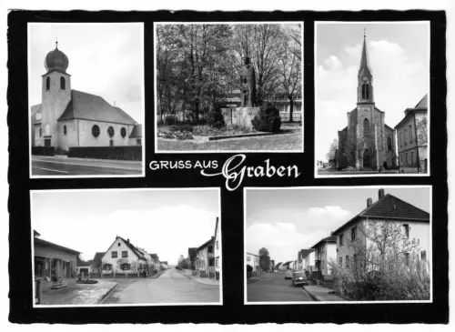 AK, Graben, fünf Abb., um 1968