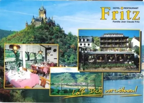 AK, Valwig Mosel, Hotel Fritz, vier Abb., um 2000