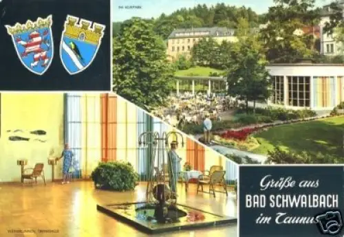 AK, Bad Schwalbach im Taunus, zwei Abb., 1977