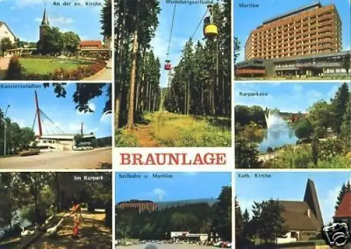 AK, Braunlage Harz, acht Abb., ca. 1976