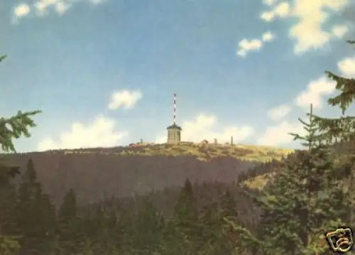 AK, Harz, Brockenblick von Westen, ca. 1960
