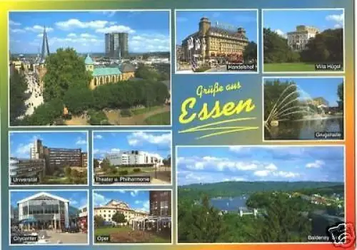 AK, Essen, neun Abb., ca. 1988