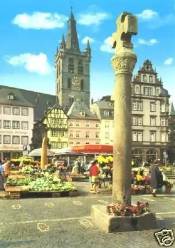 AK, Trier, Markt mit Sr.Gangolf