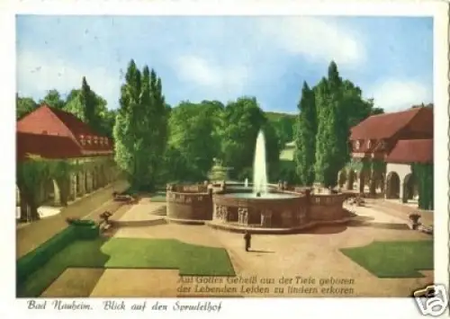 AK, Bad Nauheim, Blick auf den Sprudelhof, 1977