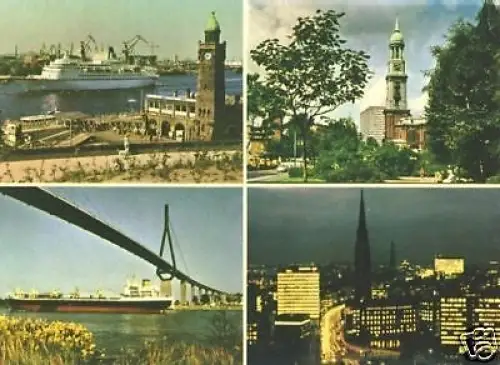 AK, Hamburg, vier Abb., ca. 1965