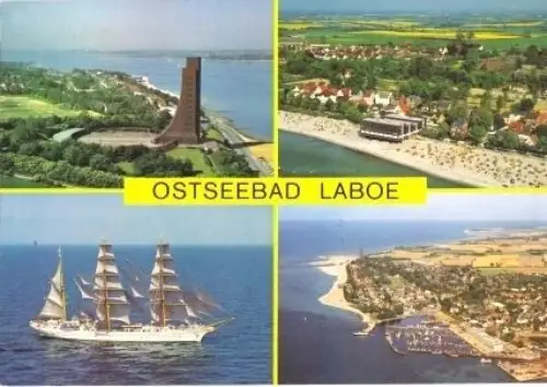 AK, Ostseebad Laboe, vier Luftbildabb., 2000