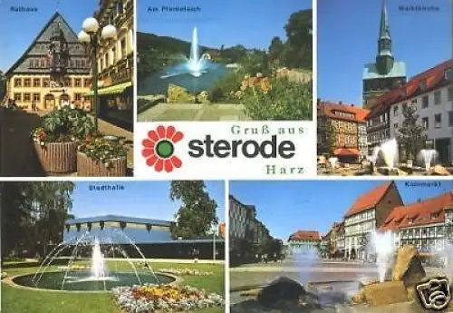 AK, Osterode Harz, fünf Abb., 1982