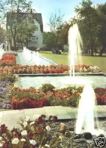 AK, Bad König, Wasserspiele in den Bahnhofsanlagen 1976