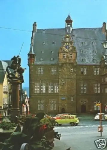 AK, Marburg a.d. Lahn, Teilansicht, Vers. 1, ca. 1972