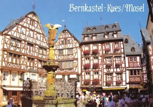 AK, Bernkastel-Kues, Marktplatz, um 1992