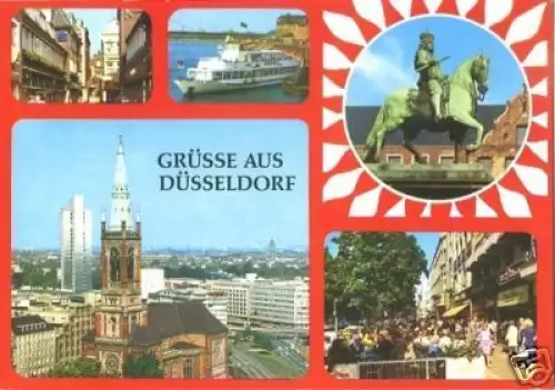 AK, Düsseldorf, fünf Abb., 1985