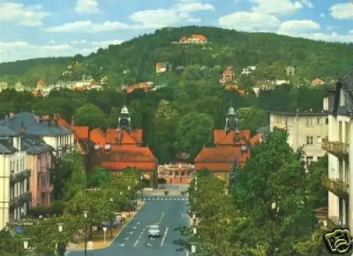 AK, Bad Nauheim, Teilansicht mit Johannesberg, ca. 1965