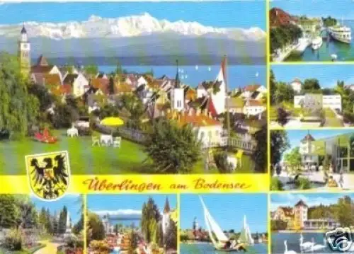 AK, Überlingen Bodensee, acht Abb., ca. 1970