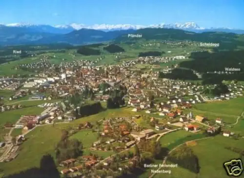 AK, Lindenberg im Allgäu, Feriendorf, Luftbild 1, 1980