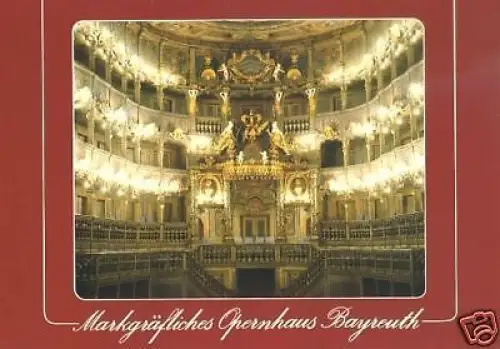 AK, Bayreuth, Opernhaus, Innenansicht, ca. 1988