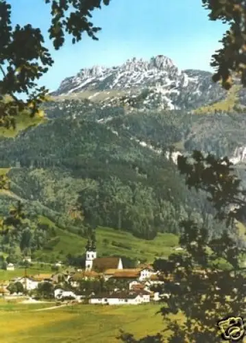 AK, Aschau, Bayer. Alpen mit Kampenwand, 1980