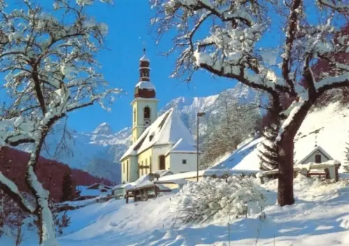 AK, Pfarrkirche Ramsau b. Berchtesgaden, um 1988