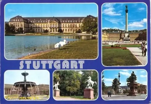 AK, Stuttgart, fünf Abb., 1984