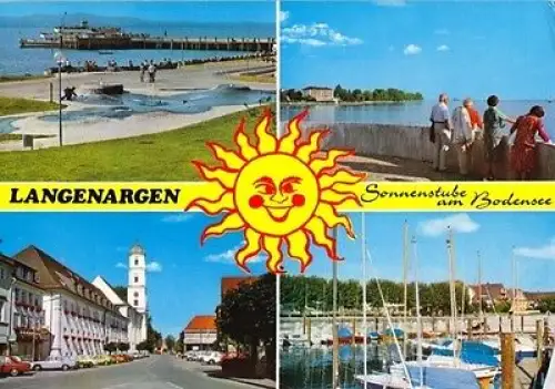 AK, Langenargen am Bodensee, vier Abb., ca. 1990