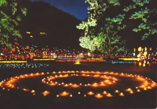 AK, Bad Liebenzell Schwarzw., Lichterfest, um 1977
