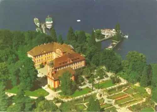 AK, Insel Mainau, Luftbild-Teilansicht, 1992