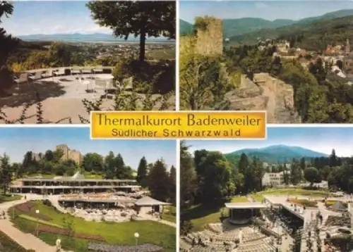 AK, Badenweiler, vier Abb., um 1981