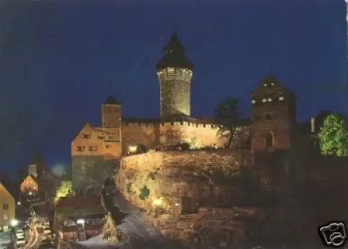 AK, Nürnberg, abendlicher Burgblick, ca. 1981