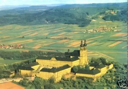 AK, Schloß Banz, Blick nach Vierzehnheiligen, 1970