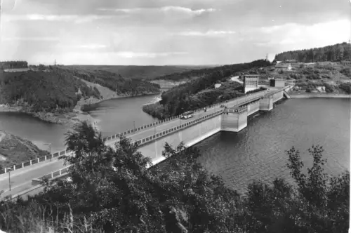 AK, Wendefurt Harz, Rappbodetalsperre, Blick auf das Wendefurter Becken, 1971